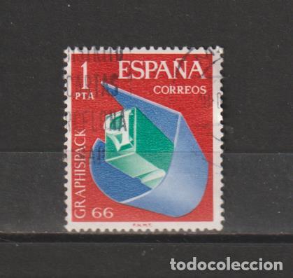 Sellos: ESPA&Ntilde;A. N&ordm; 1709. A&Ntilde;O 1966. GRAPHISPACK 66. USADO. - Foto 1