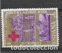 Sellos: ESPA&Ntilde;A. 1963. CENTENARIO E LA CRUZ ROJA. EDIFIL 1534- USADO - Foto 1