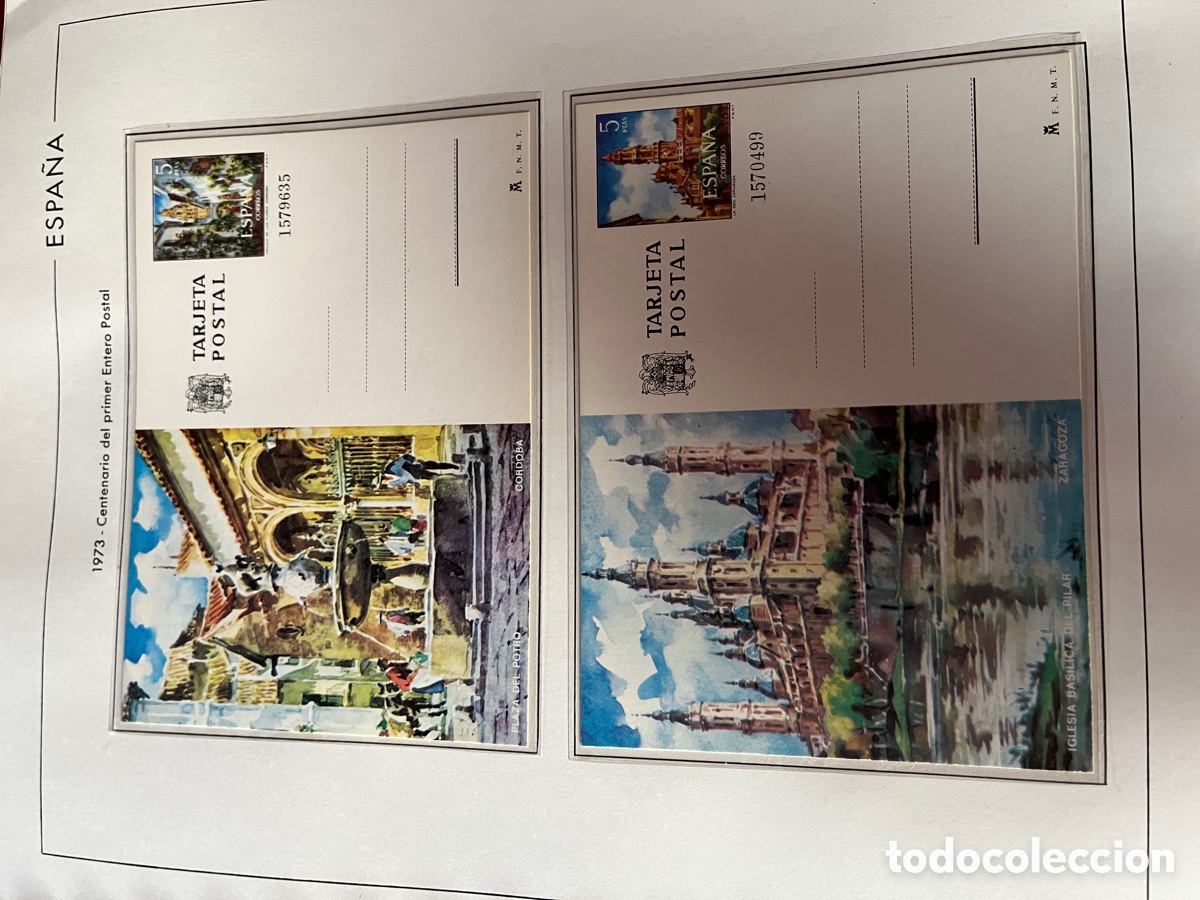 Sellos: SELLOS DE ESPA&Ntilde;A. Enteros Postales. Dos albunes. - Foto 15