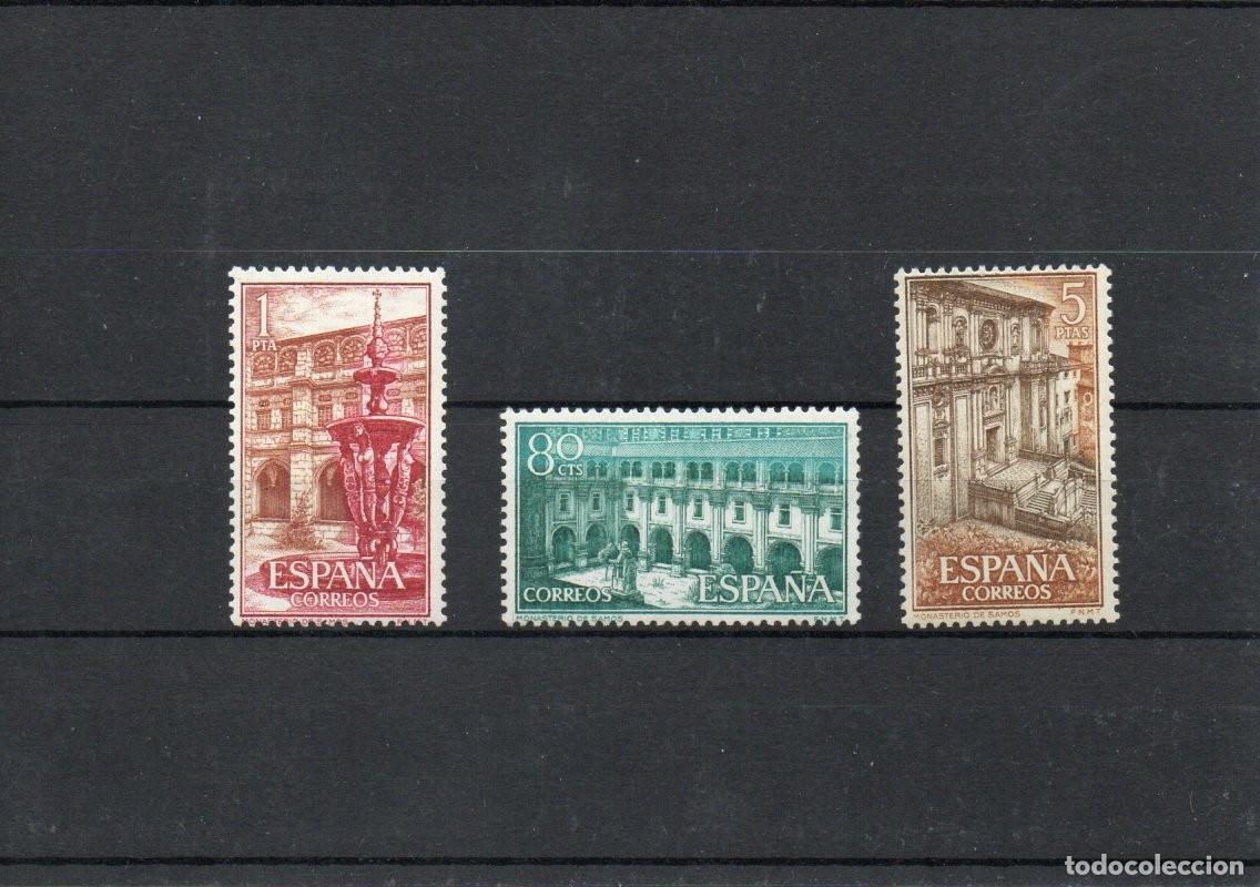 Sellos: ESPA&Ntilde;A. MONASTERIO DE SAMOS. - Foto 1