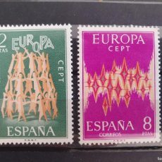 Sellos: ESPAÑA EUROPA C.E.P.T. EDIFIL 535 A 536 ** AÑO 1972