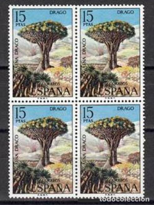 Sellos: ESPA&Ntilde;A 1973 - FLORA - EDIFIL 2124** EN BLOQUE DE 4 - Foto 1