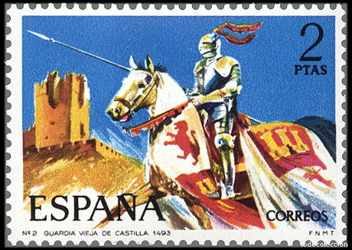 Sellos: ESPA&Ntilde;A 1973 - UNIFORMES MILITARES - EDIFIL 2140** - Foto 1