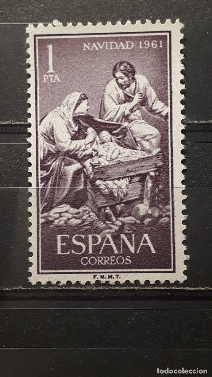 Sellos: ESPA&Ntilde;A. A&Ntilde;O 1961. **. Edifil 1400 - Foto 1