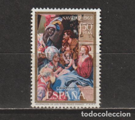 Sellos: ESPA&Ntilde;A. N&ordm; 1944. A&Ntilde;O 1969. NAVIDAD. USADO. - Foto 1