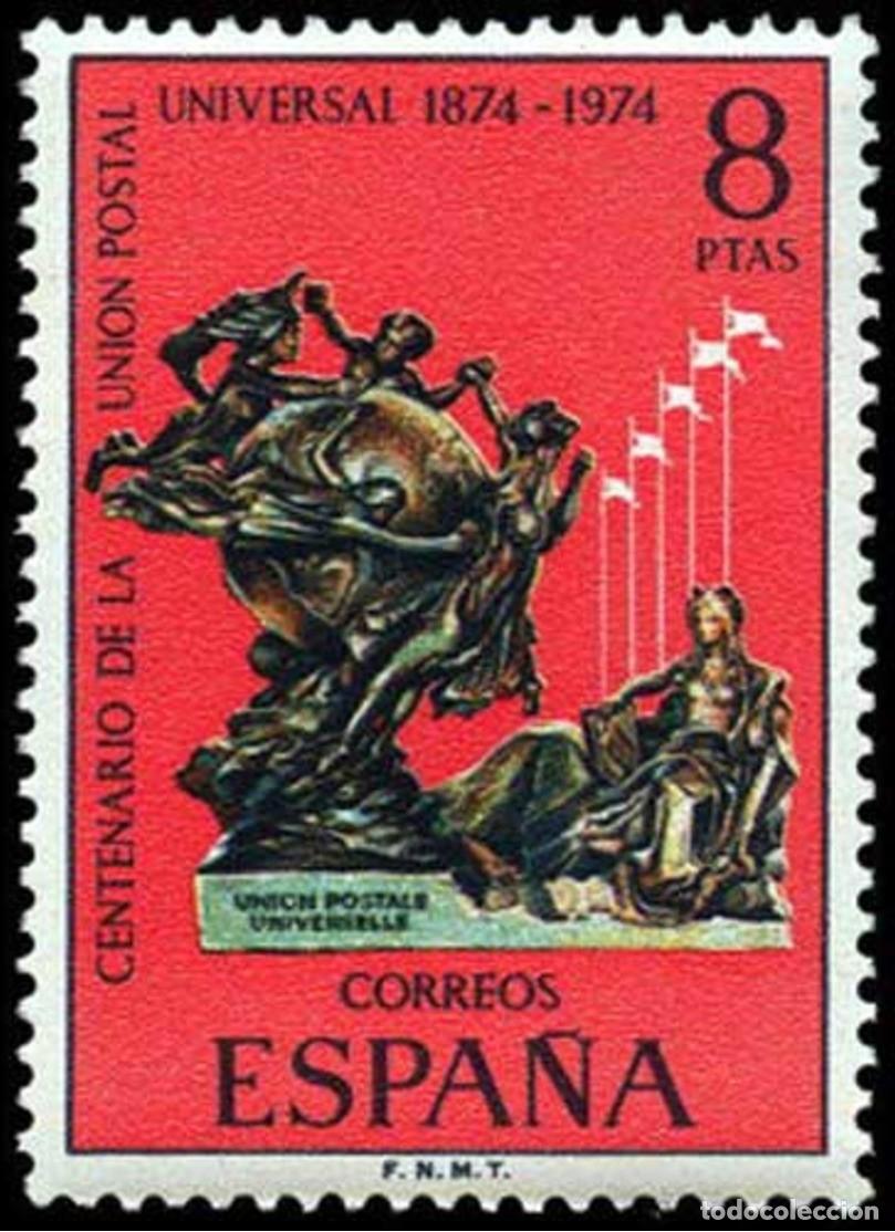 Sellos: ESPA&Ntilde;A 1974 - CENTENARIO DE LA UNION POSTAL - EDIFIL 2212** - Foto 1