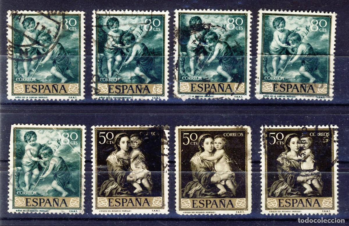 Sellos: 1960.- BARTOLOM&Eacute; ESTEBAN MURILLO.- ED. 1272-74.- - Foto 1