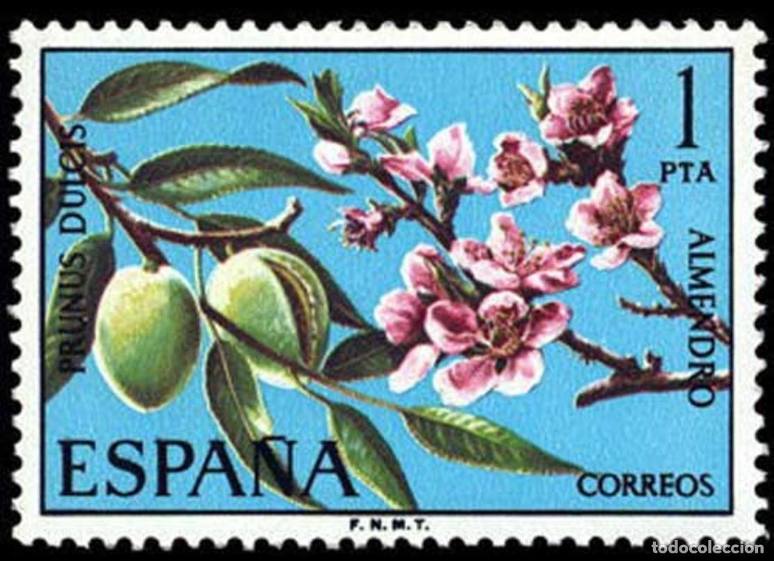 Sellos: ESPA&Ntilde;A 1975 - FLORA - ALMENDRO - EDIFIL 2254** - Foto 1