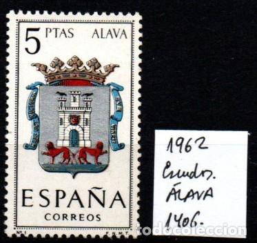 Sellos: Edifil 1406. Escudos. &Aacute;lava. - Foto 1