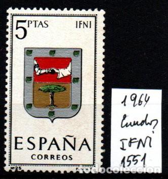 Sellos: Edifil 1551. Escudos. Ifni. - Foto 1
