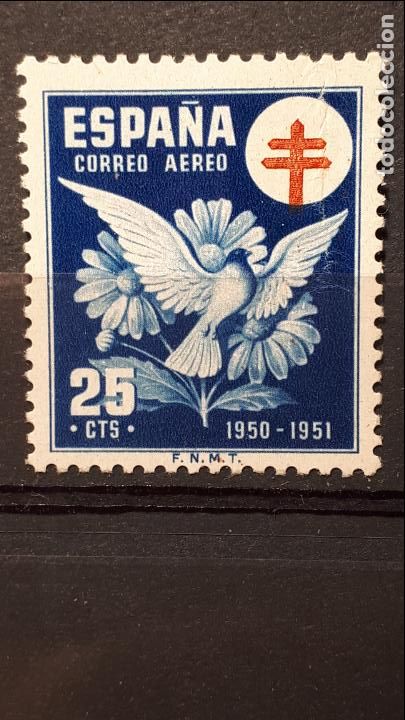 Sellos: ESPA&Ntilde;A, **. 1950 EDIFIL 1087 A&eacute;reo - Foto 1