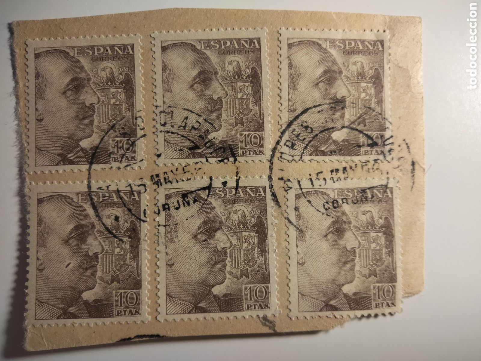 Timbres: 1,7,2. Valores declarados de Santiago (La Coru&ntilde;a)