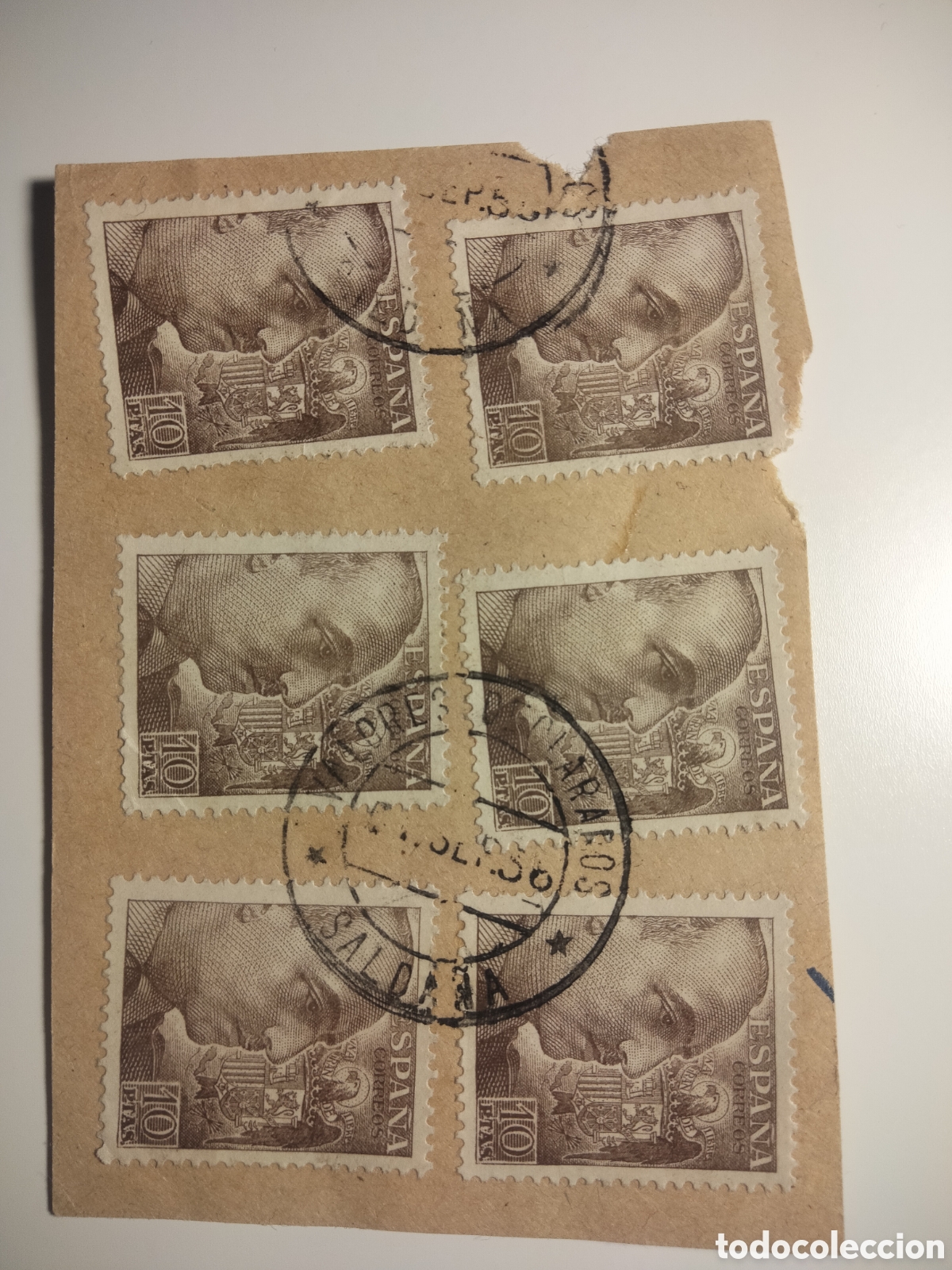 Timbres: 2,7. Valores declarados Salda&ntilde;a (Palencia)