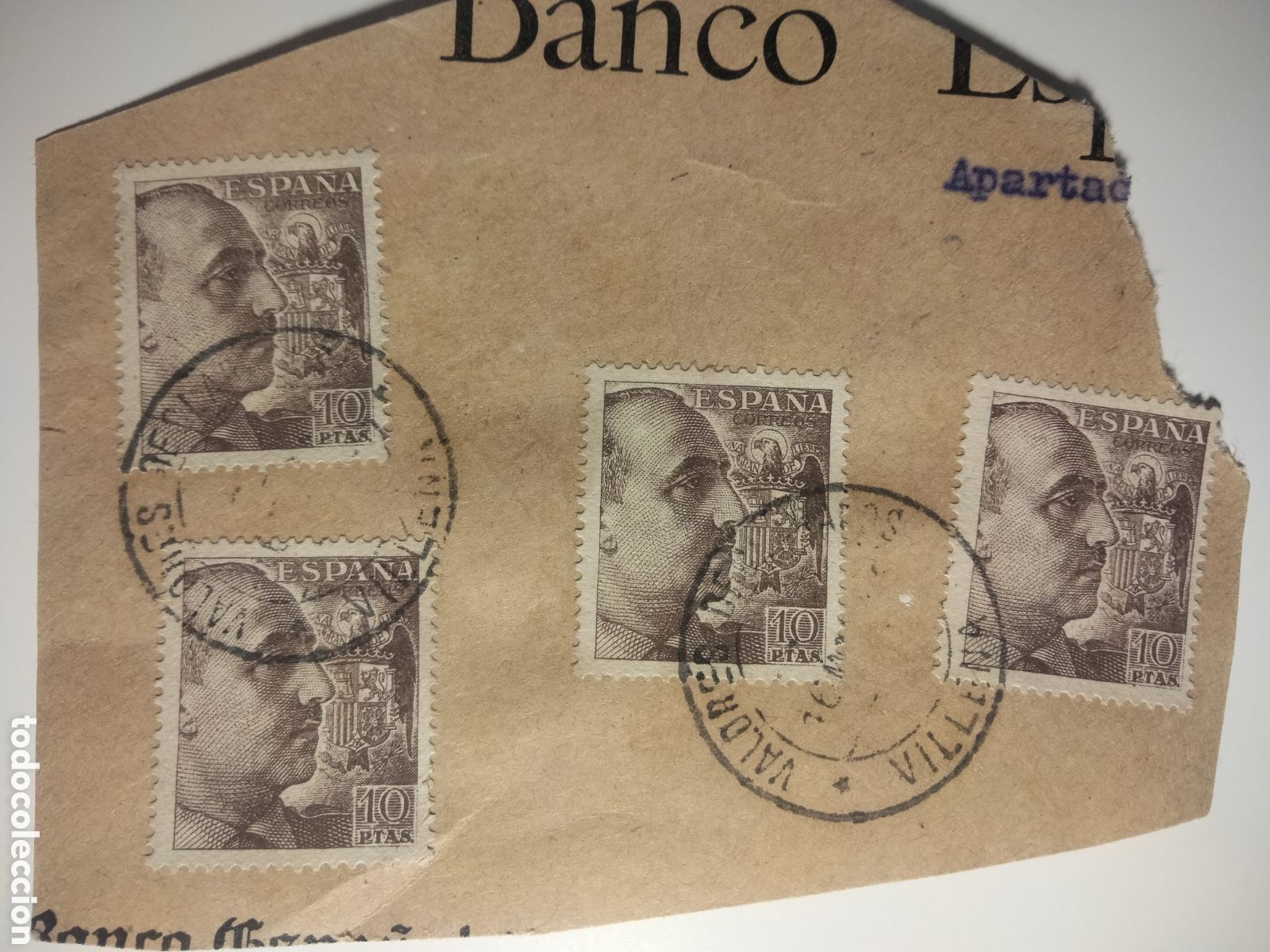 Timbres: 2,9. Valores declarados Villena (Alicante).