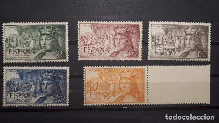 Sellos: ESPA&Ntilde;A. A&Ntilde;O 1952. ** EDIFIL 1111/5 - Foto 1