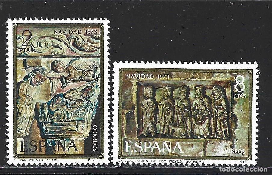 Sellos: ESPA&Ntilde;A 2162/63** - A&Ntilde;O 1973 - NAVIDAD - Foto 1