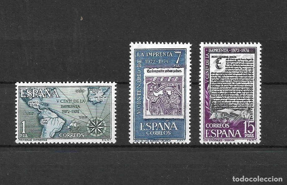 Sellos: Imprenta. Espa&ntilde;a. sellos emit. 11-12-1973 - Foto 1