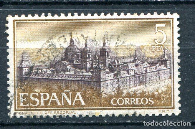 Sellos: Edifil 1386. 5 pts Escorial. Usado - Foto 1