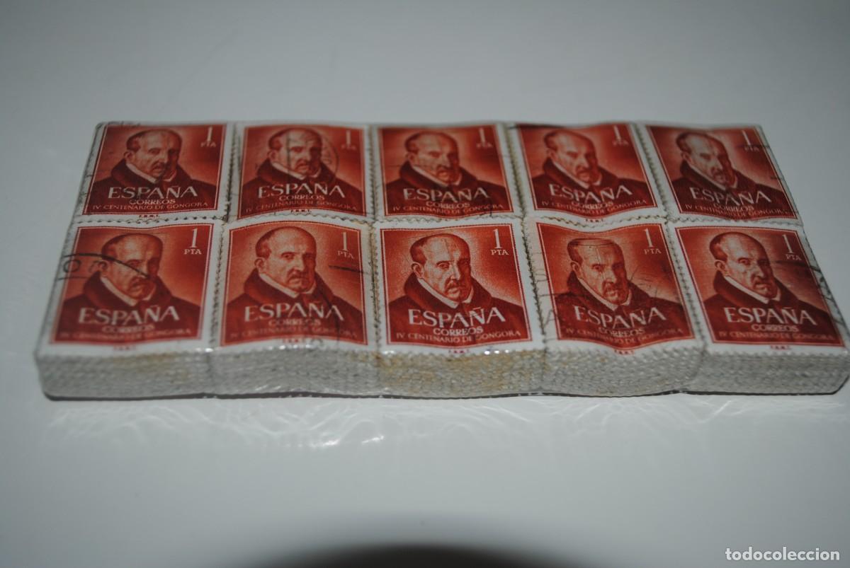 Stamps: 1000 SELLOS USADOS-GONGORA-EN PASTILLAS DE 100-PERFECTO ESTADO-EDIF:1370-A&Ntilde;O 1961