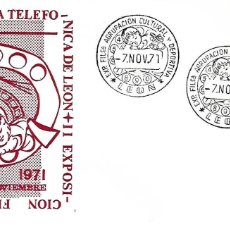 Francobolli: MATASELLOS DE LEÓN. 1971, II EXPOSICIÓN FILATÉLICA AGRUPACIÓN CULTURAL Y DEPORTIVA TELEFONICA