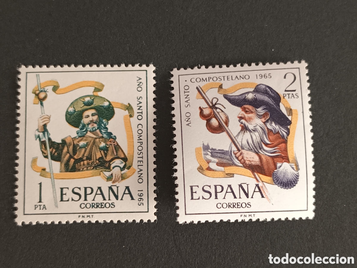 Sellos: EDIFIL 1672/1673. 1965. 25 JUL. A&Ntilde;O SANTO COMPOSTELANO. MNH. COMPLETA.