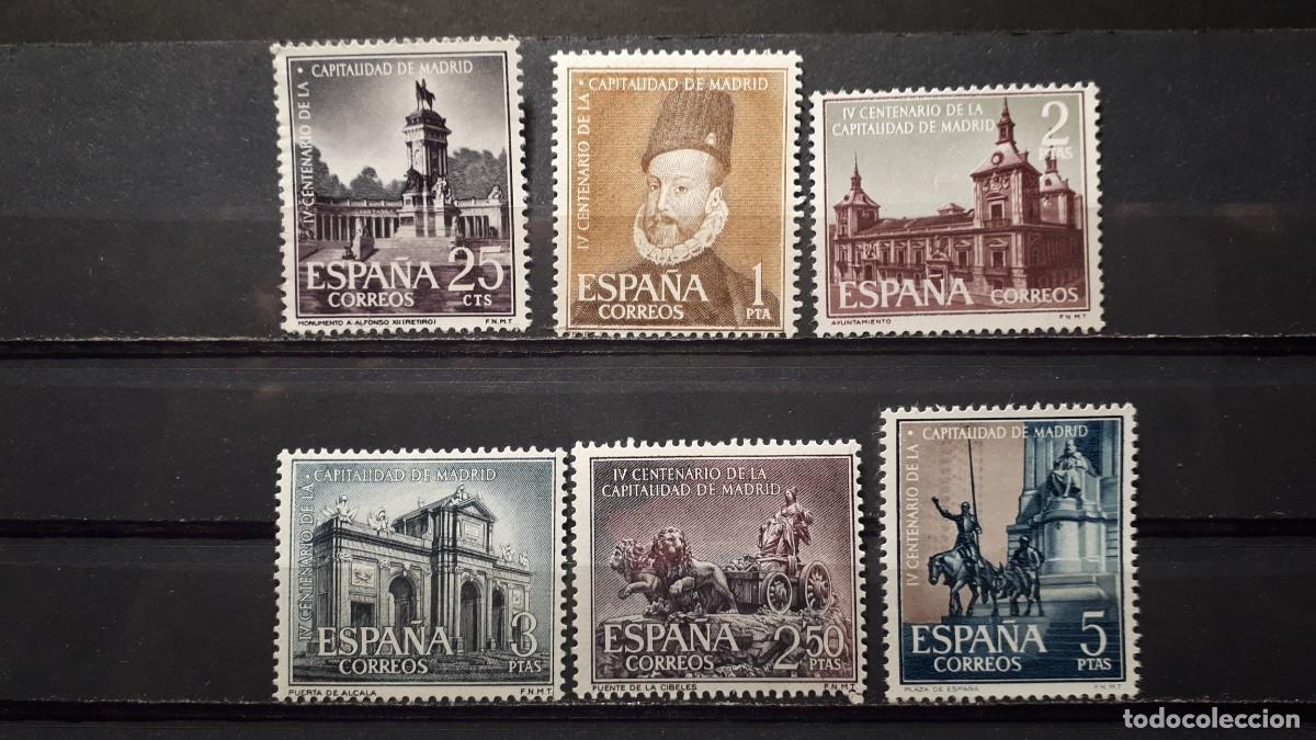 Sellos: Espa&ntilde;a 1961 ** Edifil 1388/93 - Foto 1