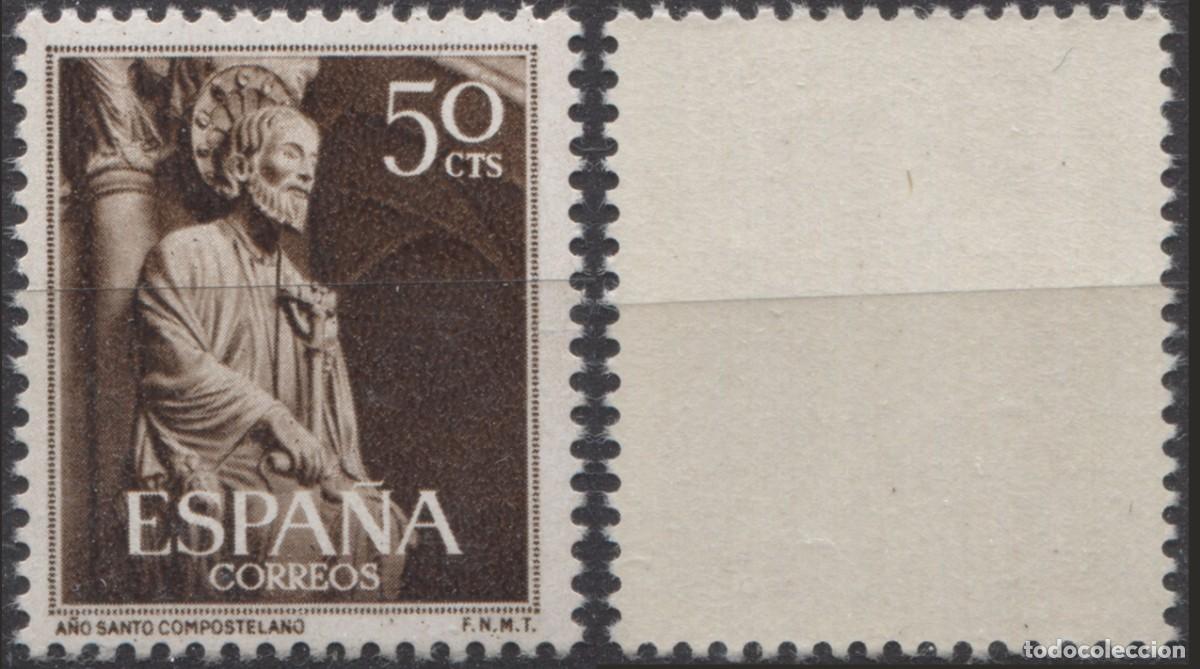 Sellos: A&ntilde;o Santo - Edifil 1130/1 - Foto 2