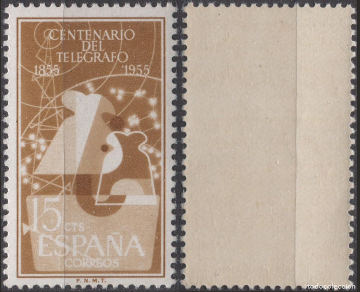 Sellos: I Centenario del Tel&eacute;grafo - Edifil 1180/2 - Foto 1