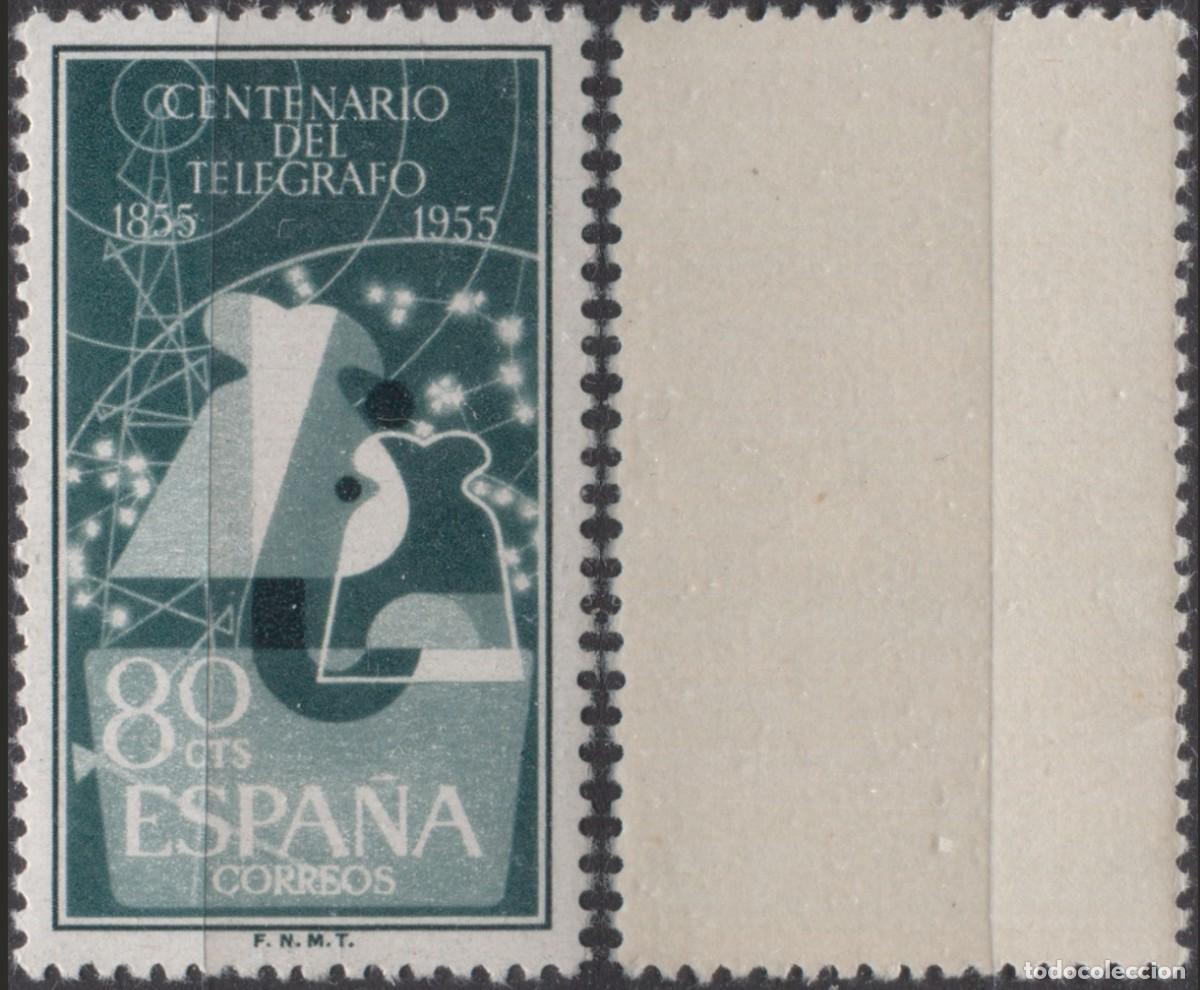 Sellos: I Centenario del Tel&eacute;grafo - Edifil 1180/2 - Foto 2
