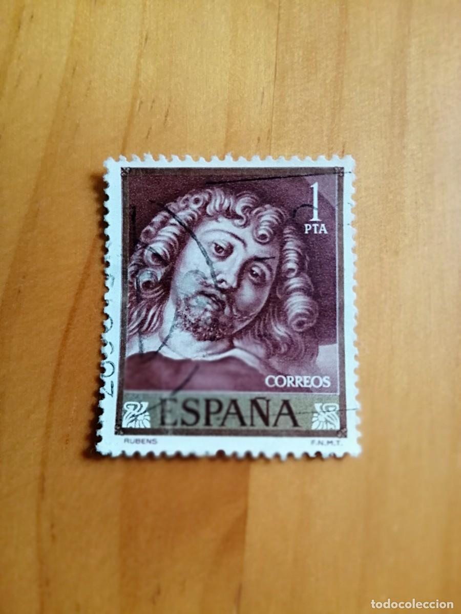 Sellos: ESPA&Ntilde;A - 1 PTA - EDIFIL 1435 - A&Ntilde;O 1962 - RUBENS. - Foto 1
