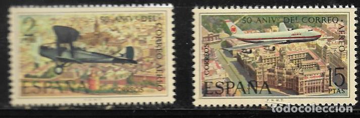 Timbres: II CENTENARIO - L ANIVERSARIO DEL CORREO AEREO - EDIFIL 2059-60 -.