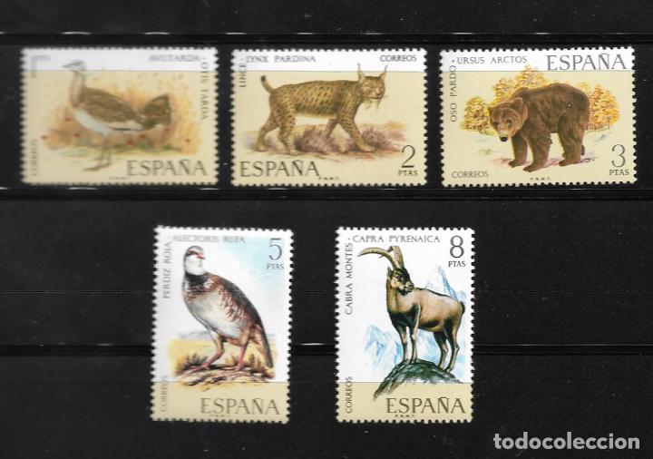 Timbres: II CENTENARIO - FAUNA IBERICA - EDIFIL 2036-40 - 1971