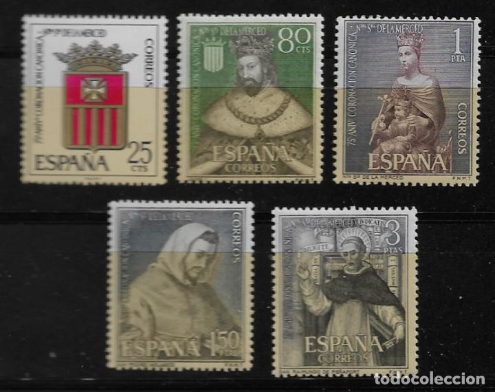 Timbres: II CENTENARIO-LXXV ANIVERSARIO CORONACION DE NUESTRA SRA. DE LA MERCED EDIFIL 1521-25-1963