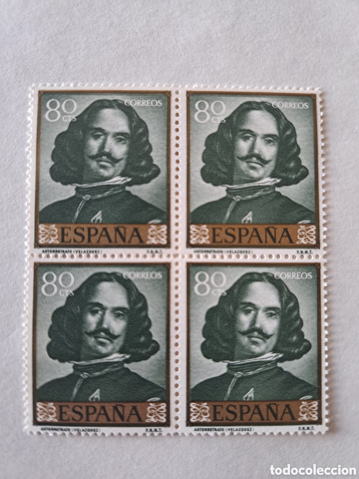 Sellos: Bloque (4) velazquez autorretrato 1959 - Foto 1