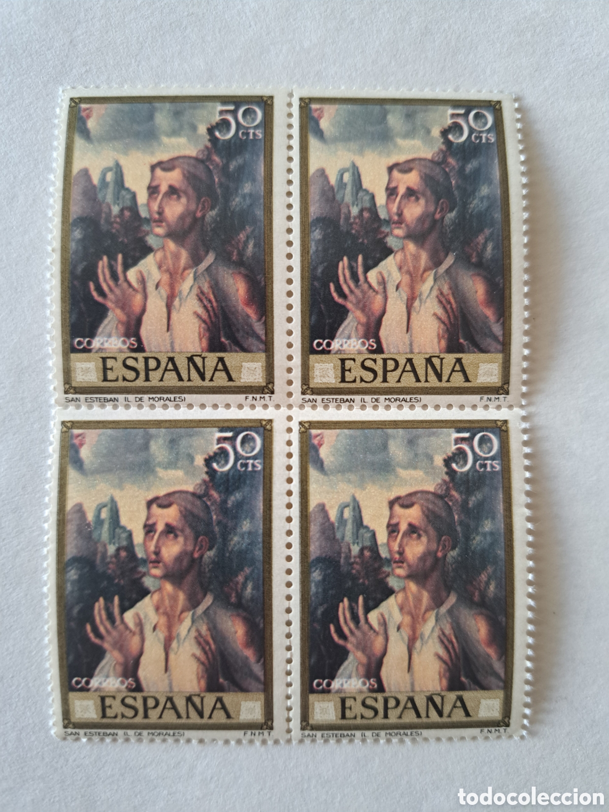 Sellos: Bloque (4) San Esteban d Morales 1970 - Foto 1