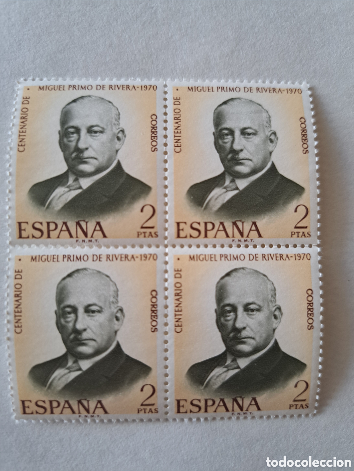 Sellos: Bloque (4) centenario Primo de Rivera 1970 - Foto 1