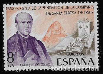 Sellos: CENTENARIO DE LA FUNDACION DE LA COMPA&Ntilde;IA DE SANTA TERESA DE JESUS - EDIFIL 2416