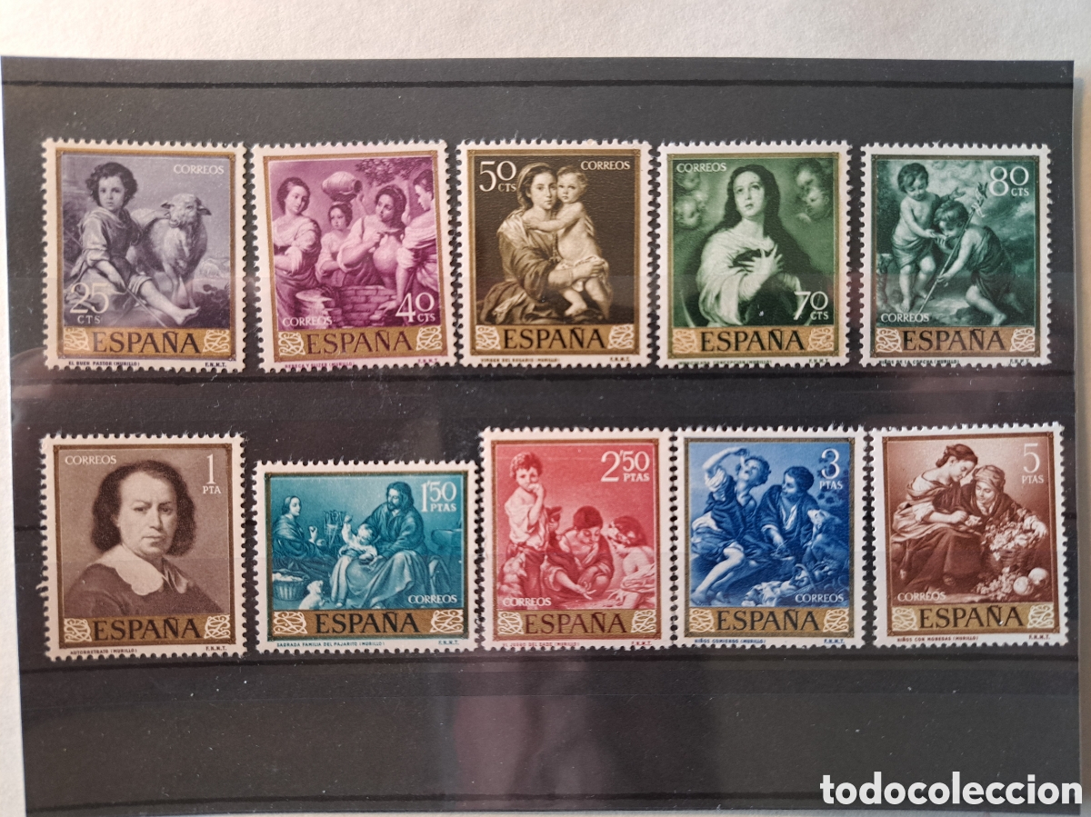 Sellos: Serie Bartolom&eacute; Murillo 1960 - Foto 1