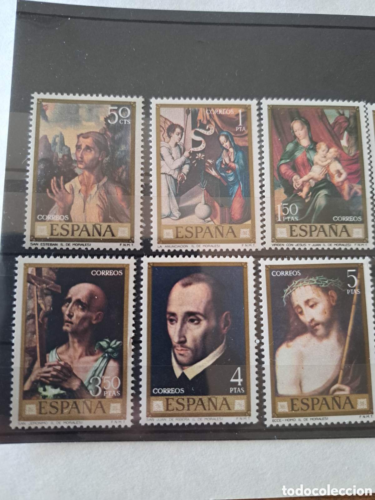 Sellos: Serie Luis de Morales 1970 - Foto 2