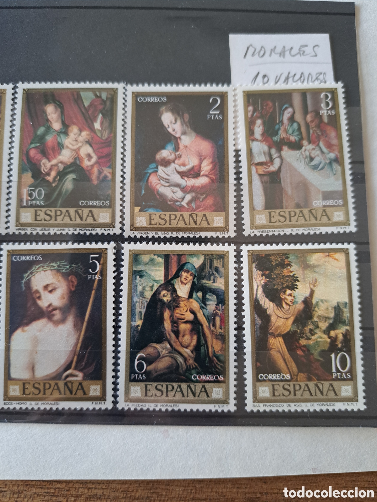 Sellos: Serie Luis de Morales 1970 - Foto 3