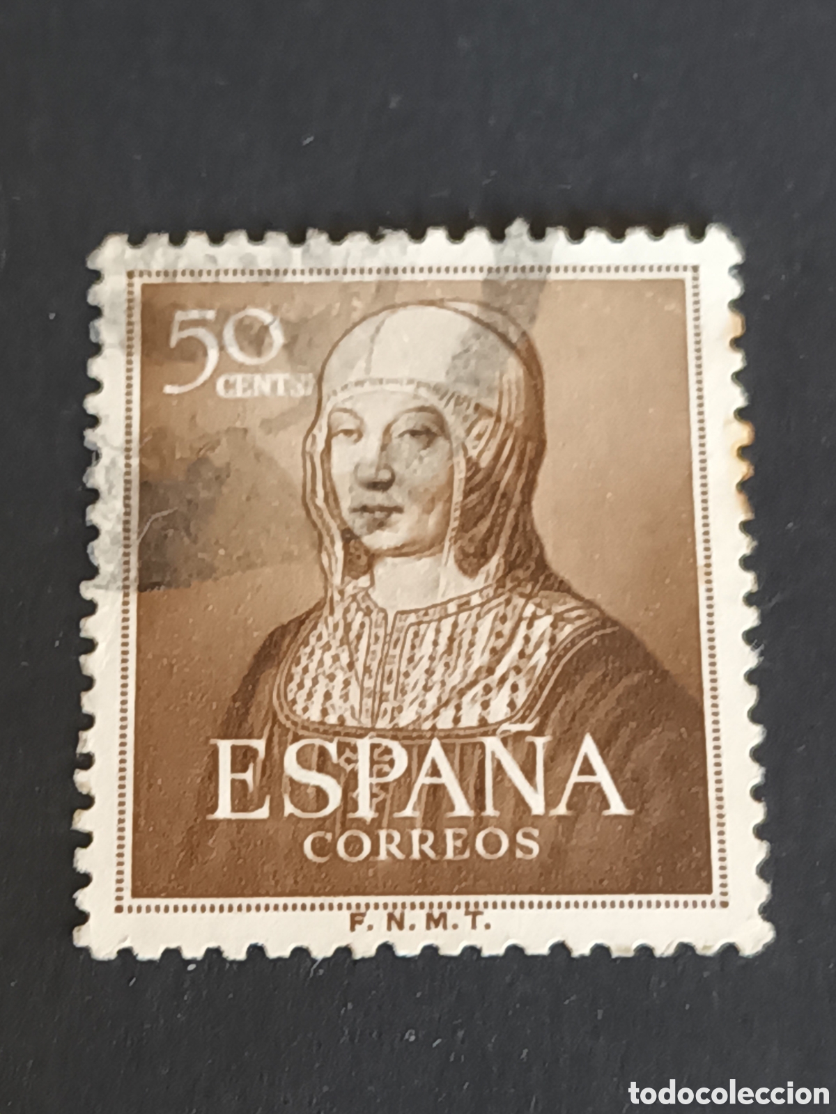 Sellos: EDIFIL 1092. 1951. CENTENARIO DE ISABEL LA CAT&Oacute;LICA. USADO. - Foto 1