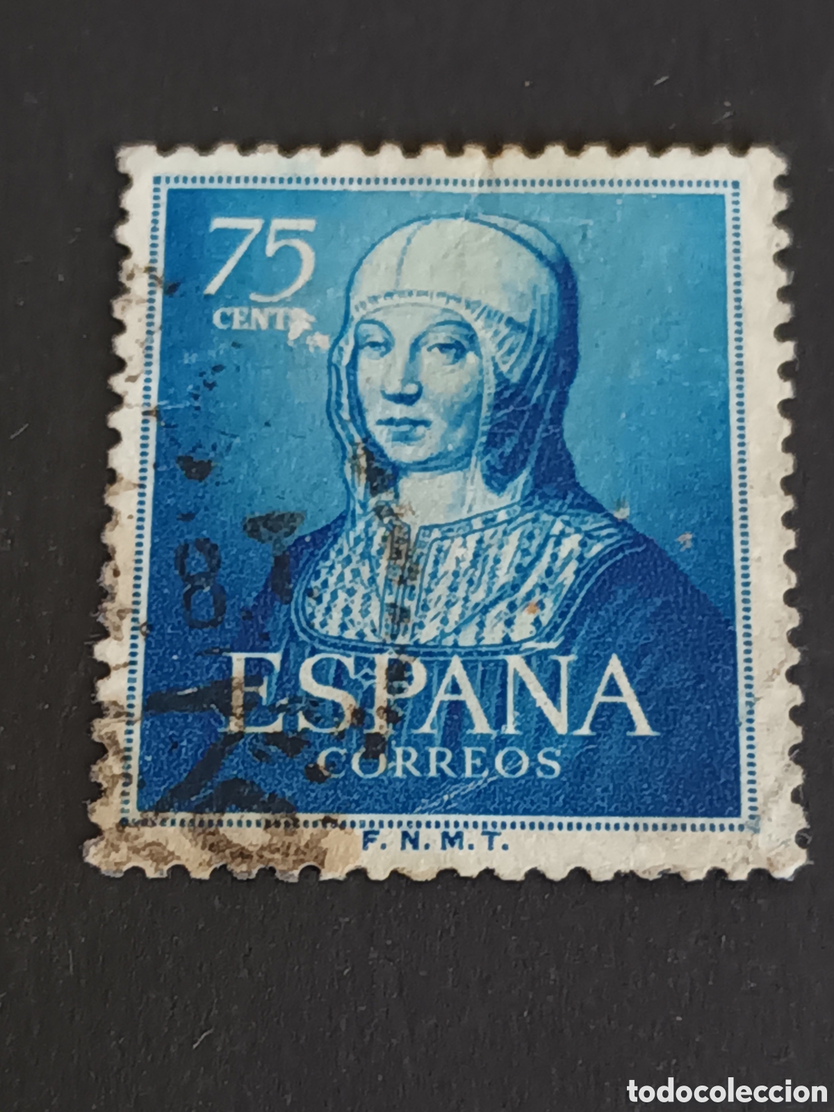 Sellos: EDIFIL 1093. 1951. CENTENARIO DE ISABEL LA CAT&Oacute;LICA. USADO. - Foto 1