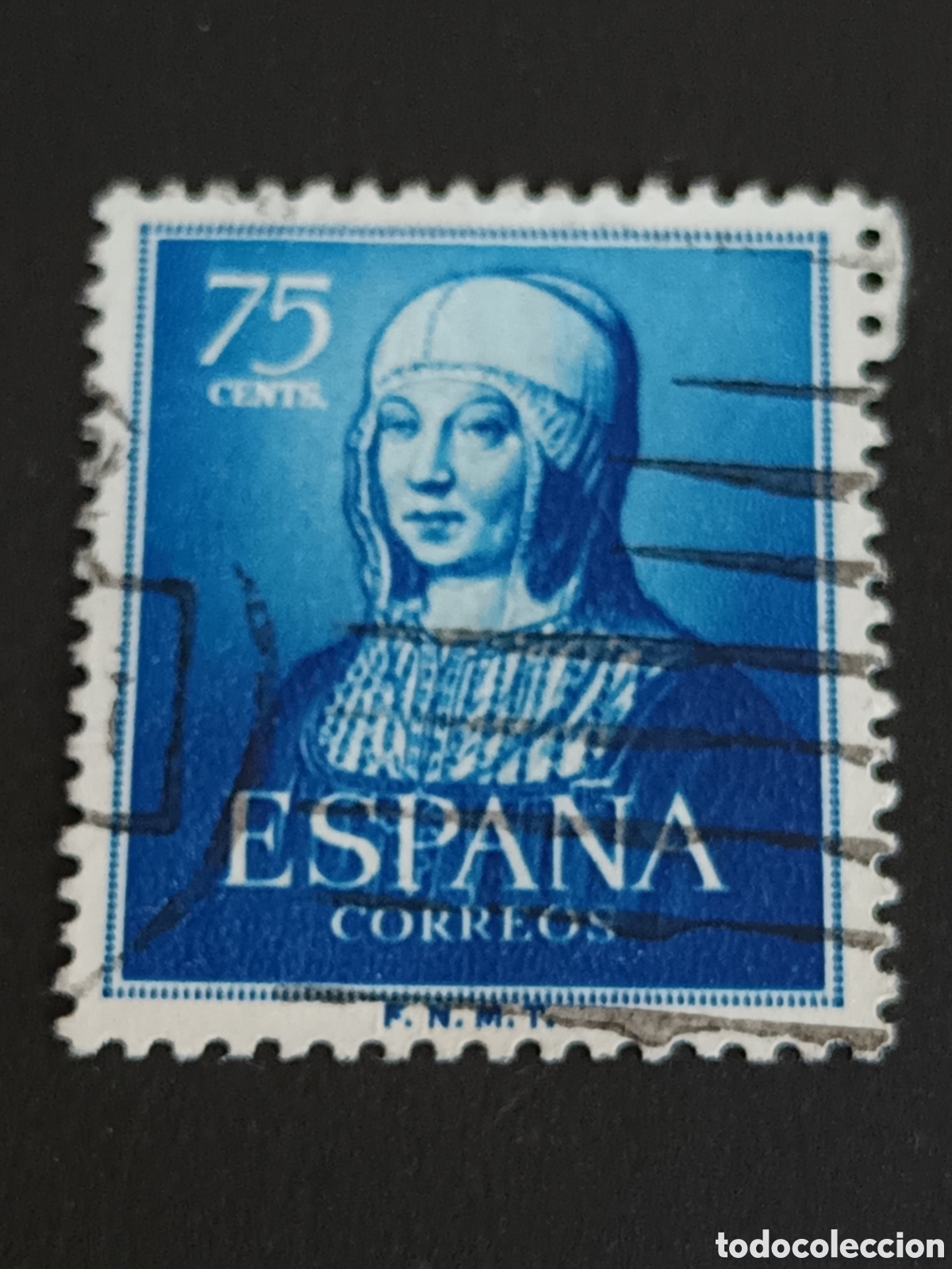 Sellos: EDIFIL 1093. 1951. CENTENARIO DE ISABEL LA CAT&Oacute;LICA. USADO. - Foto 1