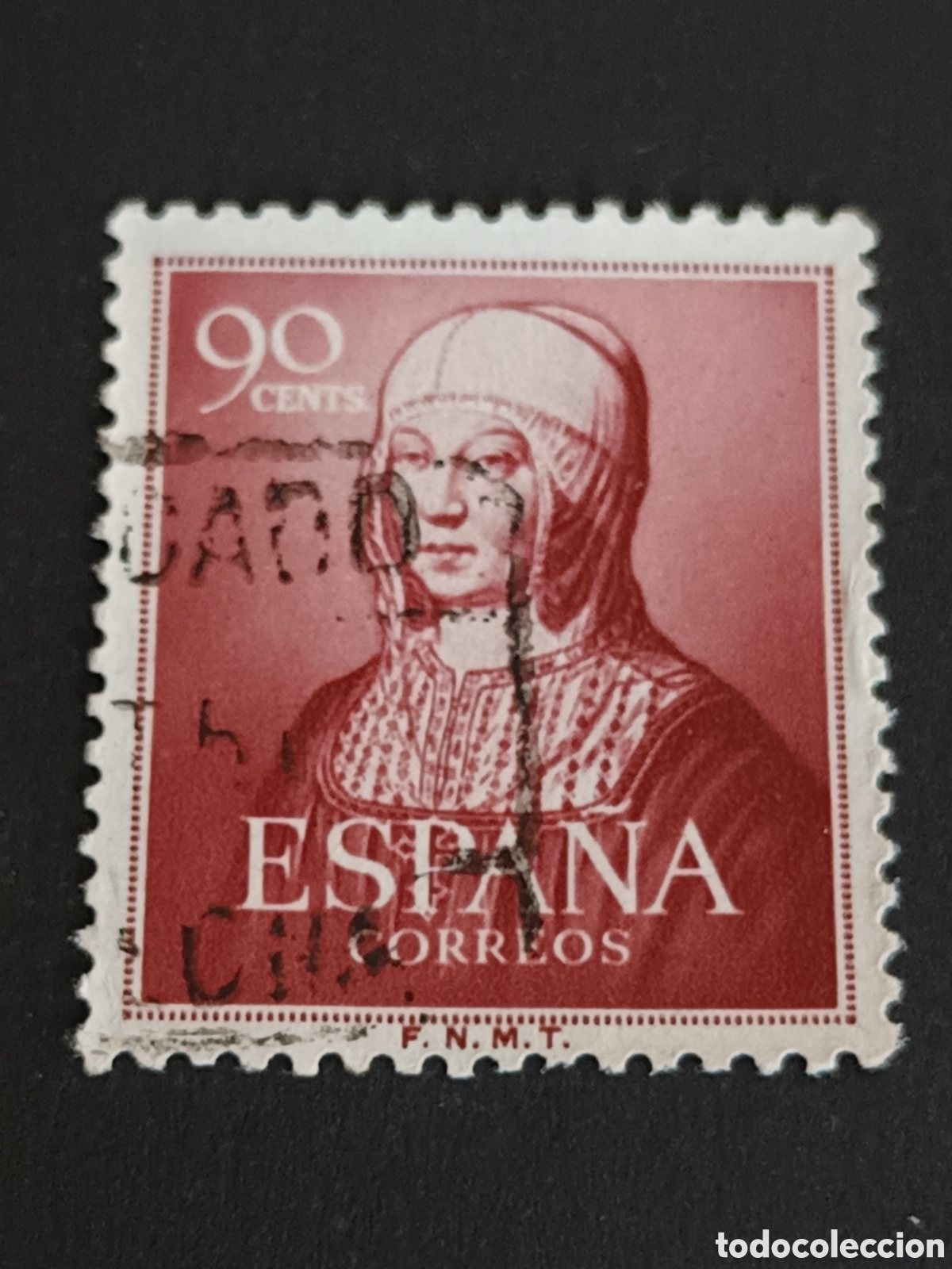 Sellos: EDIFIL 1094. 1951. CENTENARIO DE ISABEL LA CAT&Oacute;LICA. USADO. - Foto 1