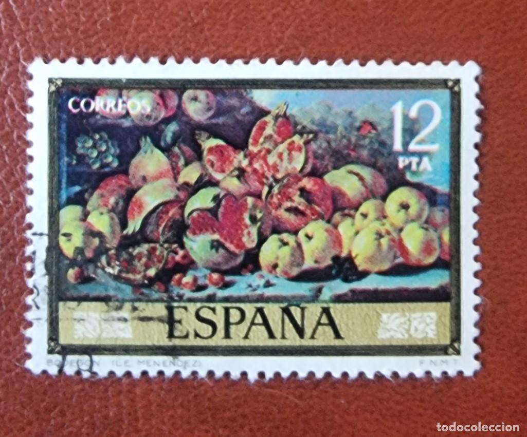 Sellos: SELLO USADO ESPA&Ntilde;A 1976 BODEGON - MENENDEZ - Foto 1