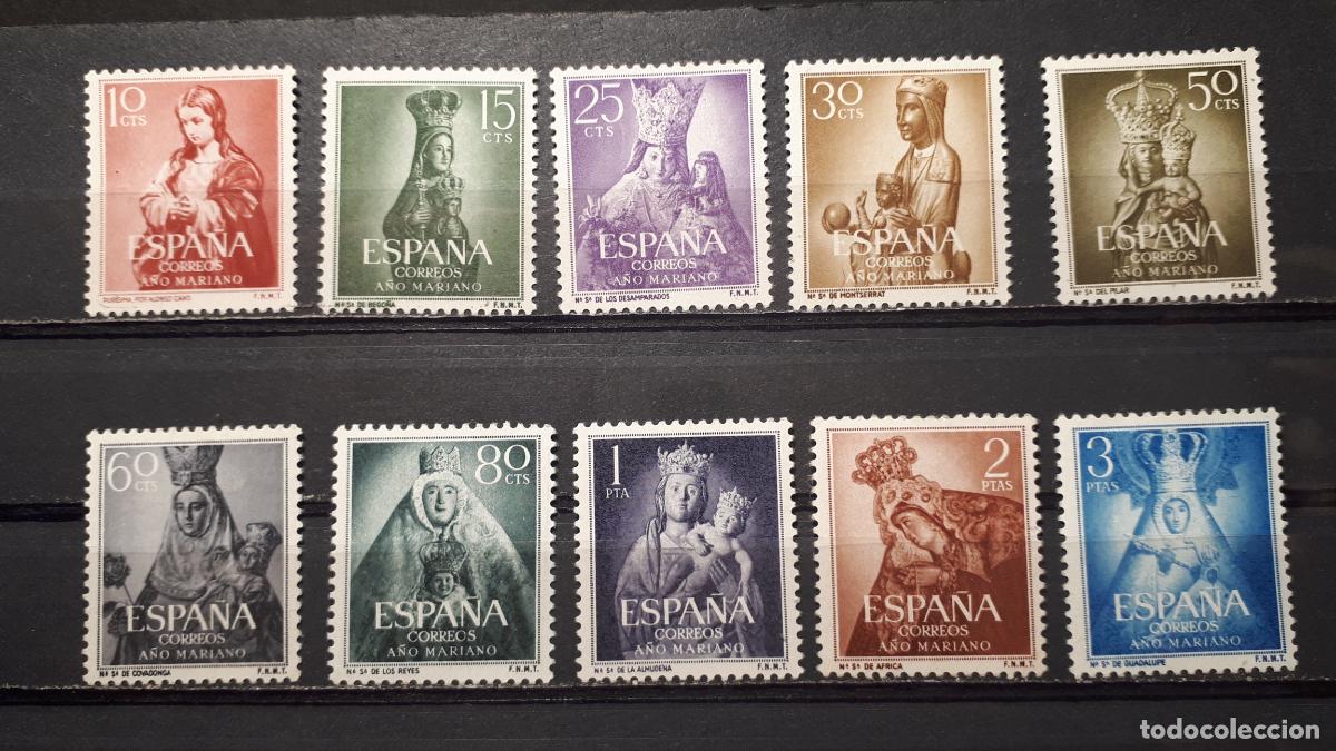 Sellos: ESPA&Ntilde;A. A&ntilde;o 1954. *. EDIFIL 1132/41 - Foto 1