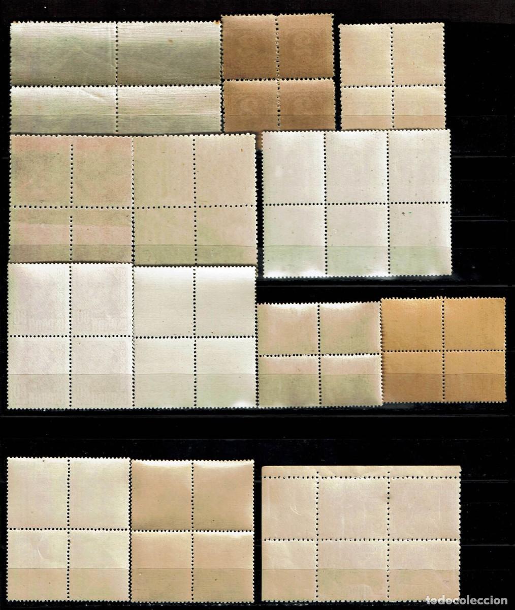 Sellos: ESPA&Ntilde;A: LOTE 27 SELLOS EN BLOQUES DE 4 - Foto 4