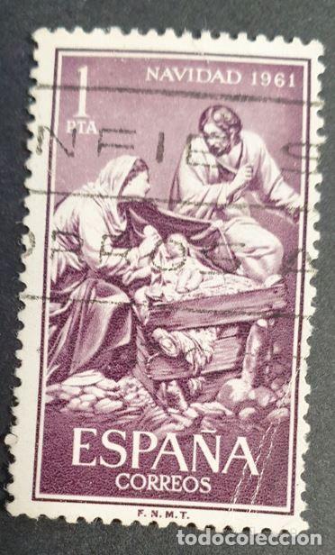 Sellos: Espa&ntilde;a 1961 - Navidad, 1p. (Edifil 1400 &ordm;) - Foto 1