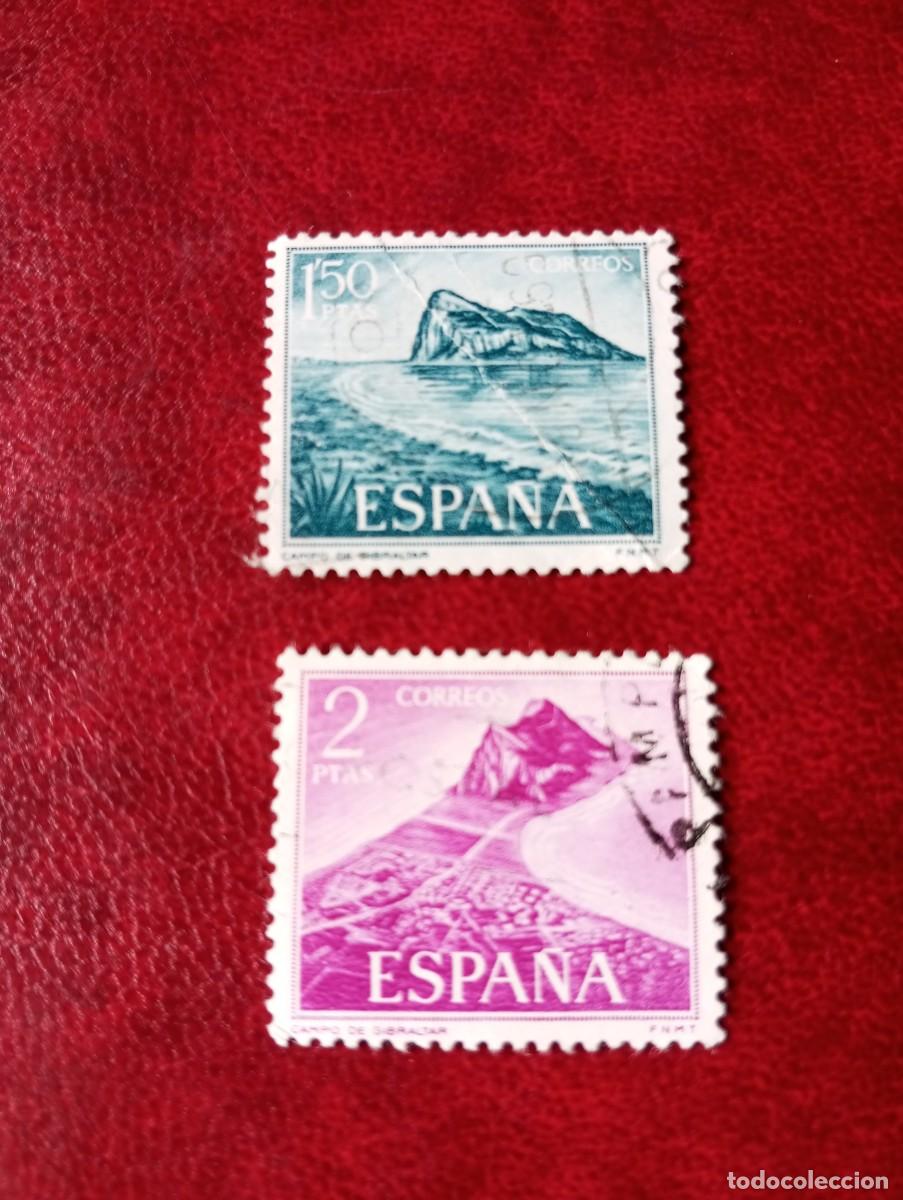 Sellos: ESPA&Ntilde;A 1969, GIBRALTAR, YT 1593/4 - Foto 1