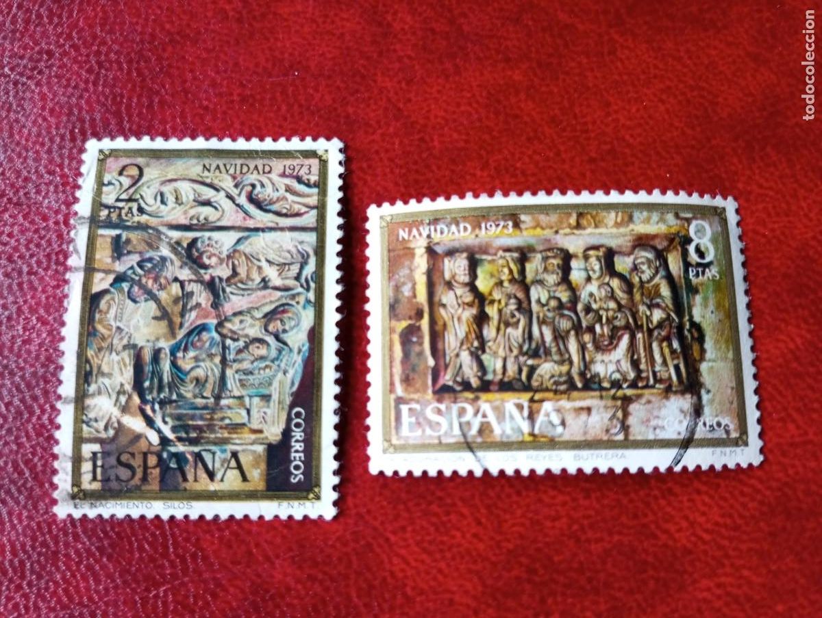 Sellos: ESPA&Ntilde;A 1973, NAVIDAD, YT 1817/8 - Foto 1